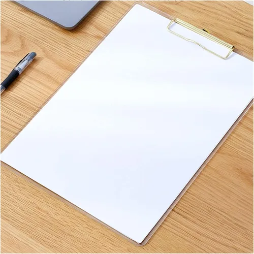 Vista 5 de Files Folder Acrylic File Clipboard Folder Writing Pad File Clipboard for Doctor Office Files Organizer (Color : Gold)