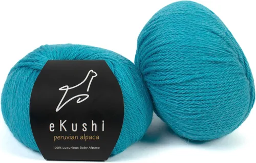 Vista 74 de 100% Hilo de Alpaca Baby para Tejer y Ganchillo - 1 Cono de Hilo Premium DK - Ligero, Hipoalergénico y Térmico Hecho en Perú - Ideal para Proyectos