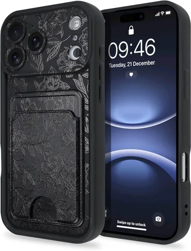 Vista 91 de MZELQ Compatible con iPhone 11 Funda TPU Soporte para Tarjetas Cubierta de Billetera, Protección de Cámara + Protector de Pantalla Funda Suave