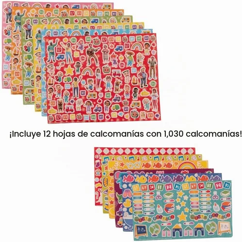 Vista 5 de Innovative Designs Cocomelon - Set de pintura y actividades creativas con lienzo para colorear para niños, más de 1000 piezas