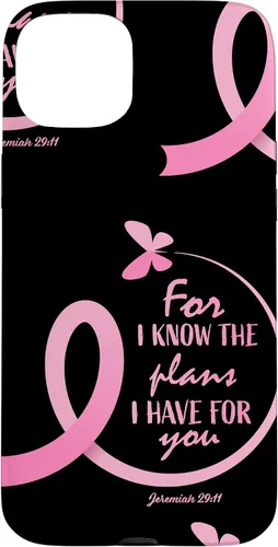 Vista 9 de Breast Cancer Gifts Women Mom Jeremiah 29 11 Butterfly Phone Case for iPhone 17