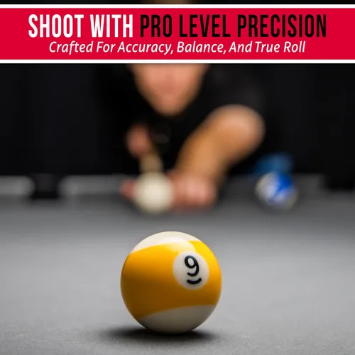 Vista 6 de GoSports Bolas reguladoras de billar para mesa de billar – Juego de 16 bolas de billar, juego de bolas profesionales para mesa de billar