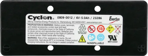 Vista 5 de Batería EnerSys Hawker Cyclon 0809-0012 6v-5.0ah. Monobloque de 6 V 5 Ah. Hecho en EE. UU