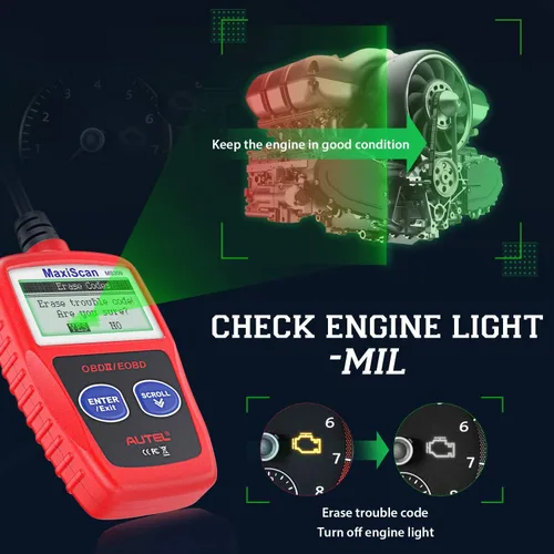 Vista 3 de Autel OBD2 Escáner MaxiScan MS309 para Coche, Lector de Códigos del Motor, Comprueba el Estado del Monitor de Emisiones, Nueva Herramienta