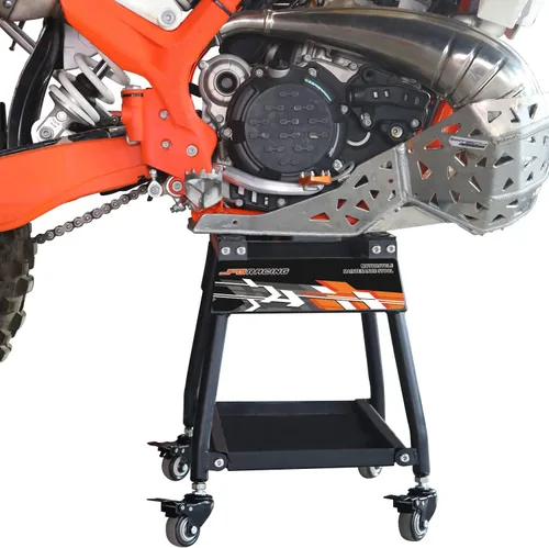 Vista 11 de JFG RACING Soporte de motocicleta desmontable para motocross, universal, antideslizante, mantenimiento para la mayoría de motocicletas, color negro