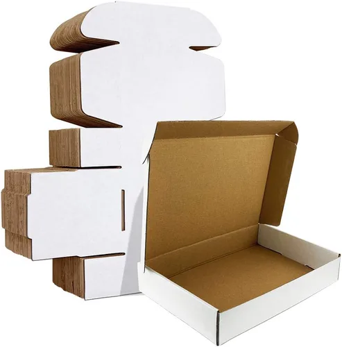 Vista 38 de HORLIMER Paquete de 40 cajas de envío de 5 x 5 x 5, caja de cartón corrugado blanco para correo, embalaje, pequeñas empresas