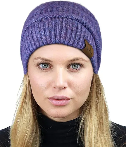 Vista 479 de C.C Trendy Warm Chunky Soft Stretch Cable Knit Beanie