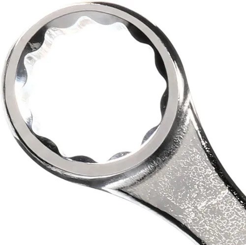 Vista 3 de URREA Llave combinada de 12 puntos, herramienta mecánica jumbo de 2-1/2 pulgadas con construcción forjada en caliente y acabado satinado, 1280