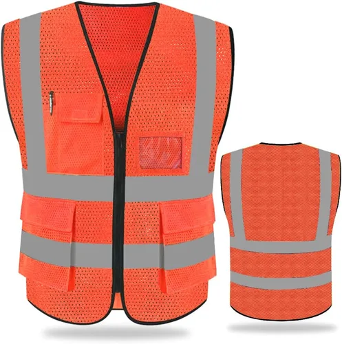 Vista 8 de FEimaX Chaleco de seguridad de alta visibilidad Chalecos de trabajo