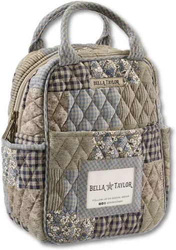 Vista 7 de Bella Taylor Bolsa de almuerzo acolchada de algodón para mujer, apta para alimentos, con forro de PEVA fácil de limpiar, diseño floral burdeos