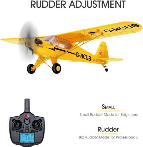 Vista 3 de GoolRC WLtoys XK A160 Avión a control remoto, 2.4 GHz, 5 canales, sin escobillas, avión de control remoto para adultos, avión RC con modo 3D/6G