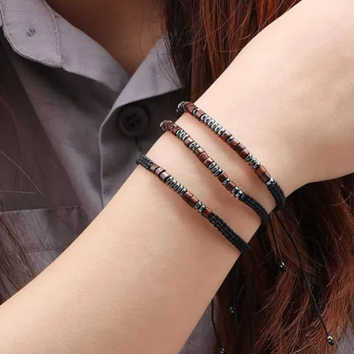 Vista 3 de RINTOLER Pulseras con código morse para mujeres y hombres, regalos para su mejor amiga, pulseras inspiradoras divertidas para mujeres y niñas