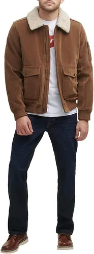 Vista 2 de Levi's Chaqueta de aviador de gamuza sintética para hombre
