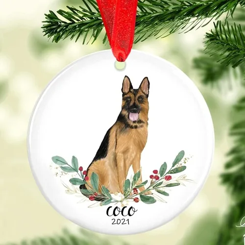 Vista 6 de Adorno de Navidad para mascotas, adorno de Beagle, regalos para amantes de mascotas, regalo conmemorativo para mascotas, recuerdo de Beagles