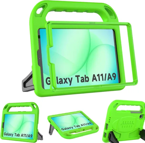 Vista 8 de BMOUO Funda infantil para Samsung Galaxy Tab A11 de 8.7 pulgadas 2025/A9 8.7 pulgadas 2023 /Tab A7 Lite de 8.7 pulgadas 2021 con protector de Azul