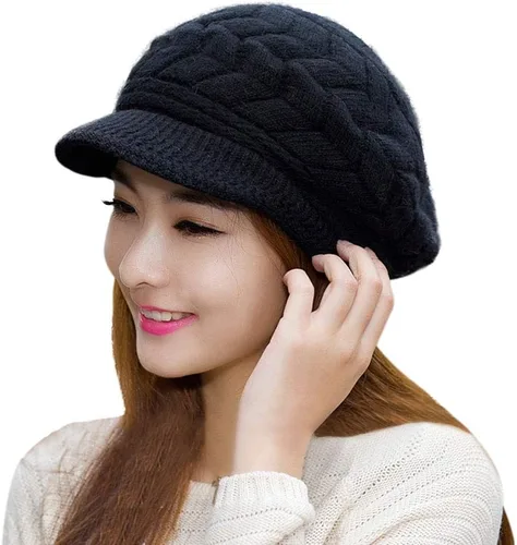 Vista 3 de Vpang - Gorro de lana para mujer, diseño de invierno