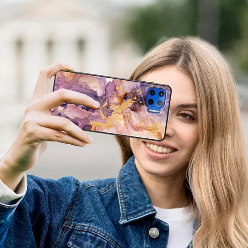 Vista 266 de Funda para Motorola Moto Edge 2022, cubierta trasera de vidrio templado con protector de pantalla, funda protectora a prueba de golpes para Motorola