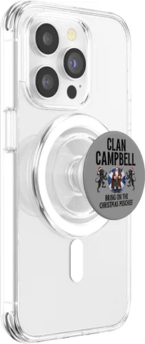 Vista 3 de Campbell Clan Christmas Scottish Family Name Party PopSockets MagSafe PopGrip para iPhone