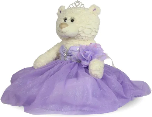 Vista 9 de Centro de mesa grande de 20.0 in de oso de peluche de quinceañera - Vestido elegante, regalo de recuerdo de gran tamaño para 15 años, decoración