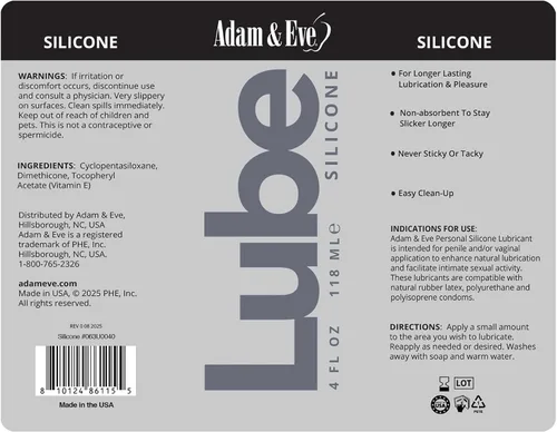 Vista 5 de Adam & Eve Lubricante personal a base de silicona, lubricante sexual para adultos para mujeres, hombres, parejas, lubricantes para intimidad