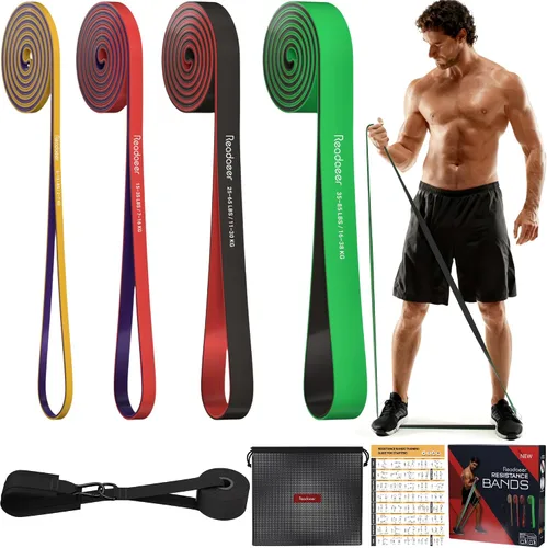 Vista 10 de Pull Up Assitance Bands, 5-Level Resistance Bands for Working Out, Pull Up Bands Set for Men & Women, Exercise Bands for Full-Body Training(5-125LBS)