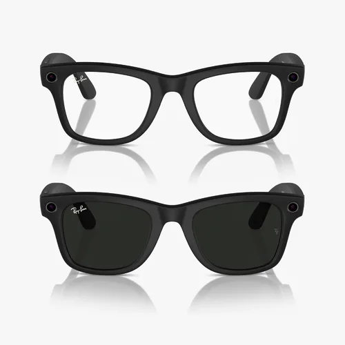 Vista 6 de Ray-Ban - Meta - Smart Glasses - Wayfarer Large - Matte BlackClear to G-15 Green Transitions