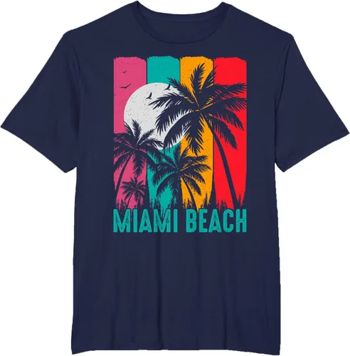 Vista 16 de Camiseta Miami Beach, Negro, S