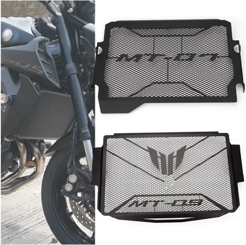 Vista 2 de Radiator Grille Guard for Ya&maha MT07 MT09 MT 07 09 MT-07 FZ07 MT-09 XSR900 Tracer 9 900 GT 2018-2023 Motorcycle Radiator Grille Guard Cover