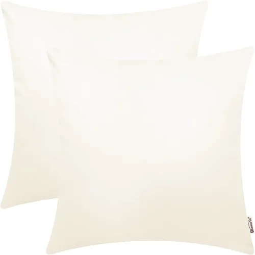 Vista 31 de BRAWARM Fundas de almohada de cuero sintético de 16 x 16 pulgadas - Juego de 2 fundas de almohada de cuero negro, fundas de almohada de cuero teñido