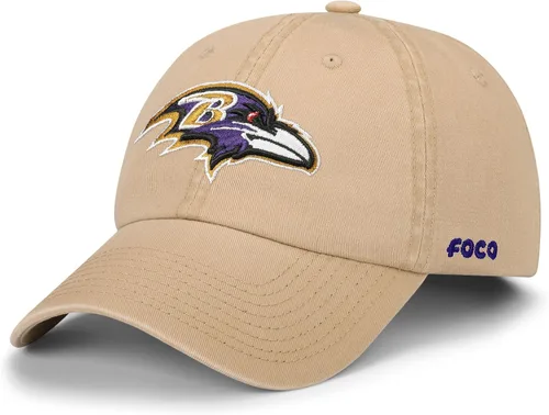 Vista 12 de FOCO NFL Mens NFL Team Logo Khaki Casual Hat Caps