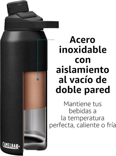 Vista 4 de CamelBak Botella de agua de acero inoxidable aislada al vacío Chute Mag Negro