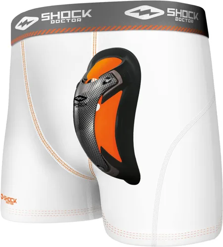 Vista 8 de Shock Doctor Ultra Pro Boxer - Pantalón corto de compresión para hombre con ultra copa, protección ventilada que absorbe la humedad, tallas