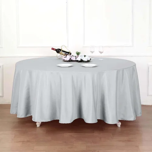 Vista 135 de Efavormart - Mantel redondo de poliéster de 108 pulgadas, 108 pulgadas, para bodas, fiestas, banquetes, restaurantes, color verde manzana
