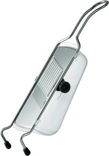 Vista 4 de Rosle 95028 - Cortadora de alimentos gourmet ajustable de acero inoxidable mandolina con protector de mano