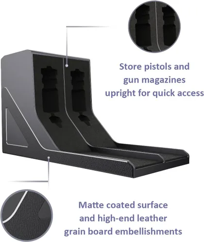 Vista 5 de SUMING Cartuchera Universal para Pistola, Soporte para Pistola para Arma de Fuego, Porta Pistola Protectora para Arma de Seguridad, Compatible