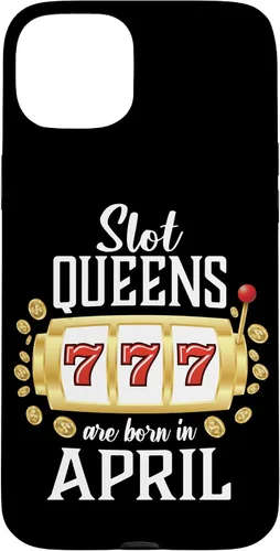 Vista 9 de Slot Queens Are Born In April Casino Women's Birthday Case for iPhone 16