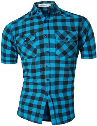 Vista 45 de jeansian - Camisas de manga larga de ajuste entallado para hombre (8397), con botones, informales y de vestir.