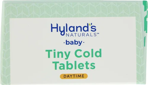 Vista 5 de Hyland's Baby Tiny - Tabletas para el resfriado durante el día, para bebés y bebés, descongestionante, secreción nasal y alivio de la tos, 125