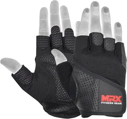 Vista 3 de MRX Guantes de levantamiento de pesas Pro Series Gym Fitness Entrenamiento Culturismo Guantes Tamaños