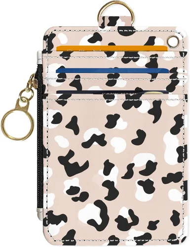 Vista 20 de Portafolios delgado Portafolios para tarjetas de crédito, Portafolios RFID para mujer Linda pequeña cartera de bolsillo frontal con cremallera