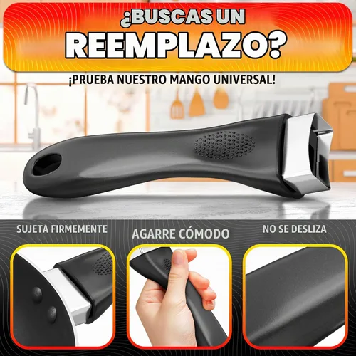 Vista 4 de Reemplazo de mango de olla – 6.1 pulgadas de baquelita de repuesto con tornillo de metal, montaje cuadrado de un solo tornillo, agarre