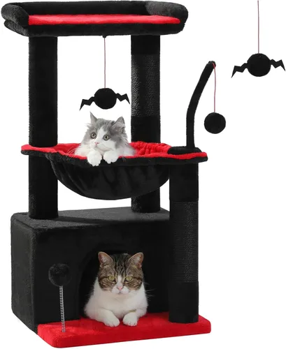 Vista 18 de PEQULTI Árbol para Gatos Torre de Gatos para Gatos Grandes con Postes de Rascar Cubiertos de Sisal y Reposo Extra Grande para Gatos