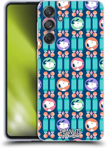 Vista 89 de Head Case Designs Snoopy Deco Dreams - Funda de gel con licencia oficial de Peanuts Blue Pattern [protección de grado militar] compatible con Google