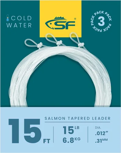 Vista 56 de SF Hand Tied Loop Fly Fishing Tapered Leader Freshwater Trout