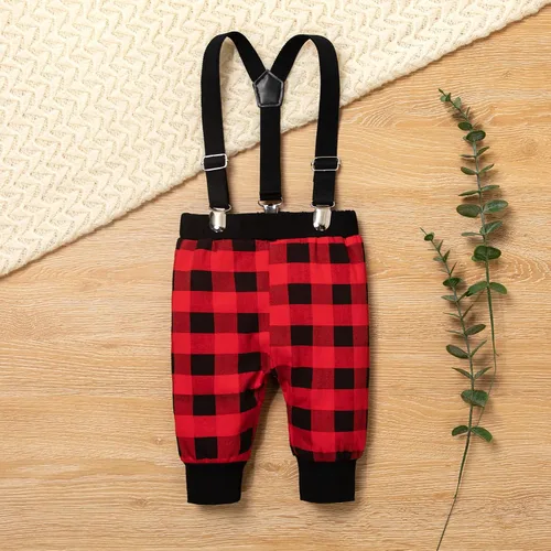 Vista 3 de Conjunto de 4 piezas de ropa de Navidad para bebé, niña y niño, mi primera Navidad, 0-18 meses