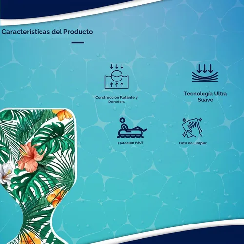 Vista 6 de VOS Phoenix - Flotadores sólidos de agua prémium para adultos, ultra flotantes, cómodos asientos flotantes para piscina, playas, lagos, parques Bacán