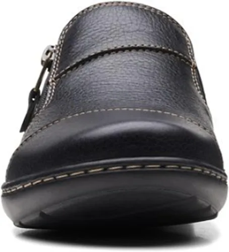 Vista 3 de Clarks Mocasín Cora Harbor para mujer, Negro