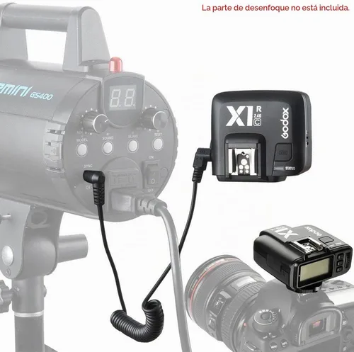 Vista 3 de Godox X1R-C 2.4G Receptor Flash inalámbrico para Canon 430EX 580EX II 600EX-RT Support 5 Groups and 32 Channel, Clear LCD Display, LED Status