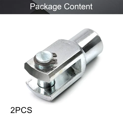 Vista 6 de Aicosineg 2 unids Cilindro Clevis Y Junta M10x0.47 in Rosca Hembra Y Conector 2.44 in Longitud Cilindro de Aire Rod Cilindro Clevis Extremo