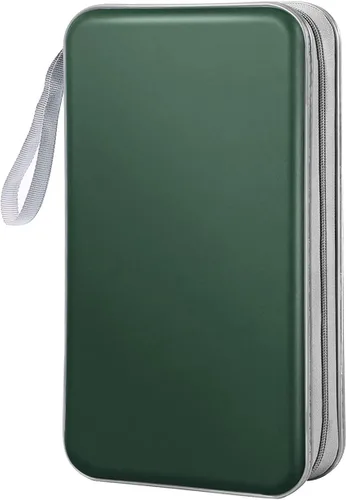 Vista 13 de Funda para CD, capacidad 80, con función atril, para almacenamiento de DVD, VCD y Blu-ray (Blanco)